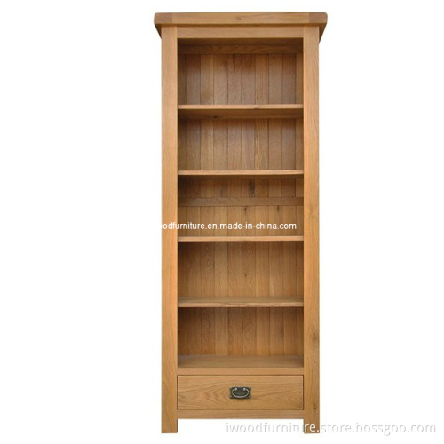 The Oakham Medium Oak Bookcase